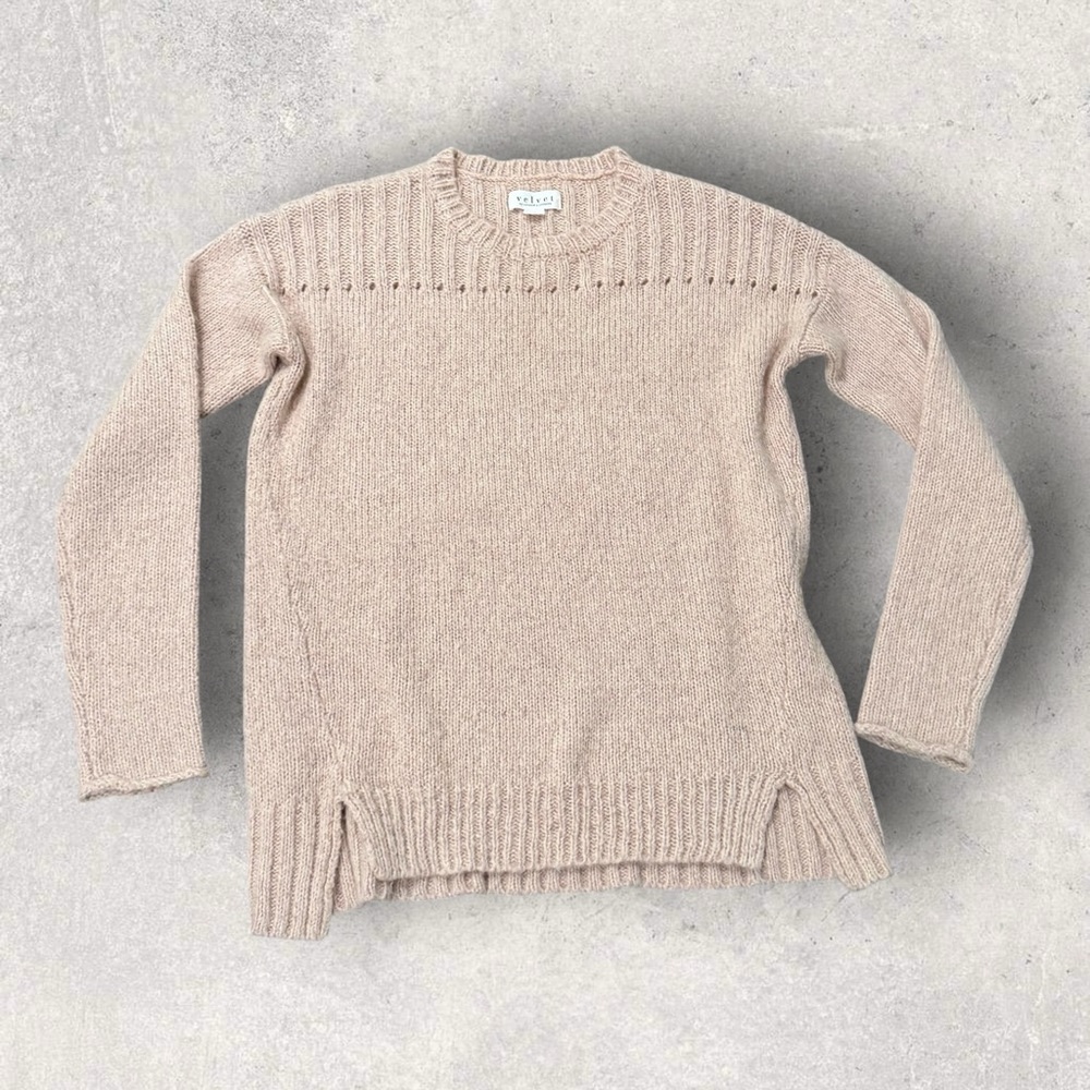 Velvet by Graham & Spencer Cream Knit Sweater